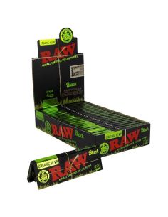 PAPEL RAW BLACK ORGANIC 1 1/4 RAW PAPERS