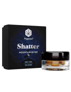 Comprar SHATTER CBD 58% MOUNTAIN RIVER HAPPEASE