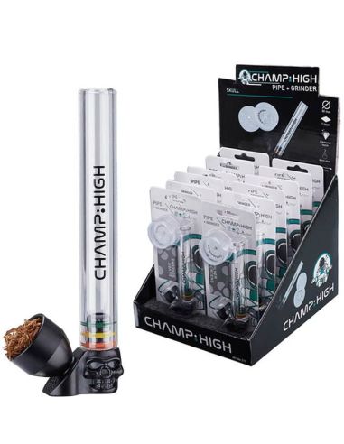 Comprar PIPA CRISTAL SKULL + REJILLAS + GRINDER CHAMP-HIGH