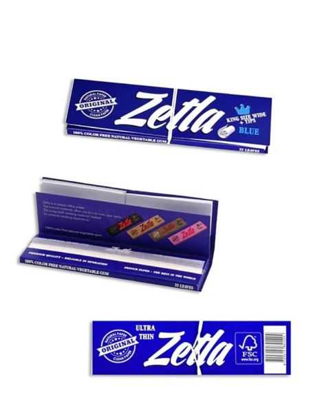Comprar PAPEL AZUL KS WIDE + TIPS ZETLA ZETLA