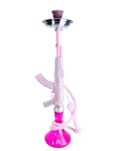 Comprar HOOKAH AK-47 DIAMOND ROSA 84CM