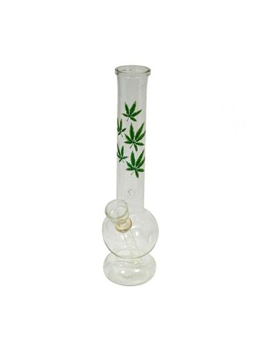 Comprar BONG CRISTAL GREEN LEAVES 21CM