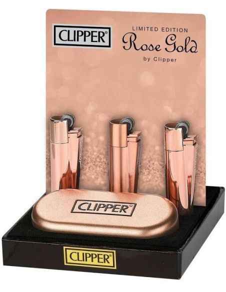 Comprar MECHERO CLIPPER METALICO ROSE GOLD EDITION CLIPPER