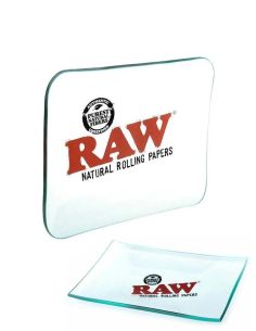 Comprar RAW DOUBLE THICK GLASS ROLLING TRAY RAW PAPERS