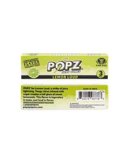 Comprar POPZ HEMP CONES KS LEMON LOUD POPZ CONES