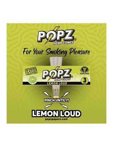 Comprar POPZ HEMP CONES KS LEMON LOUD POPZ CONES