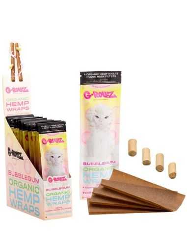 Comprar ORGANIC HEMP BLUNT FILTRO MAIZ BUBBLEGUM G-ROLLZ