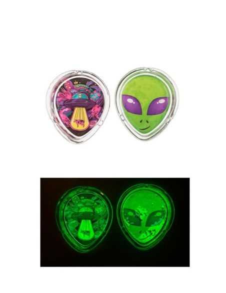 Comprar CENICERO CRISTAL ALIEN FLUORESCENTE