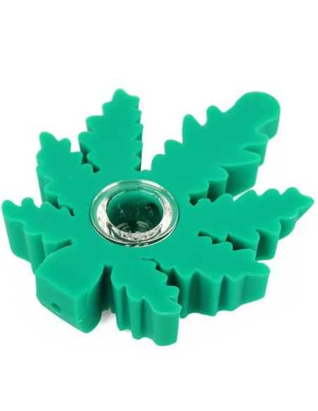 Comprar PIPA SILICONA WEED LEAF