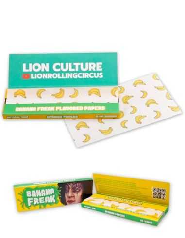 Comprar PAPEL AROMATIZADO BANANA FREAK 1 1/4 LION CIRCUS