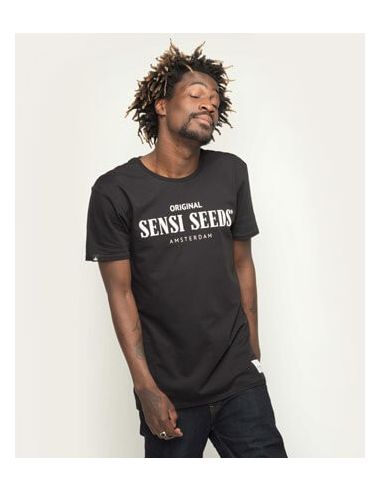 Camiseta Original Sensi Seeds Sports T Shirt Negra Crea Tu Estilo