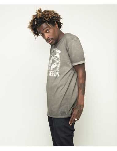 Comprar OIL DYED LOGO T-SHIRT GRIS SENSI SEEDS