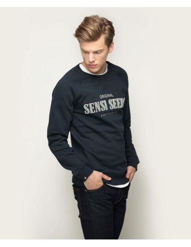 Comprar TERRY CREW NECK NAVY AZUL SENSI SEEDS