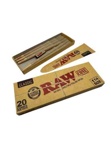 Comprar RAW CLASSIC CONE 20PK 11/4 RAW PAPERS
