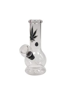 Comprar BONG CRISTAL MINI LEAF BLACK
