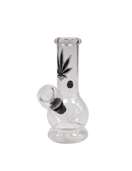 Comprar BONG CRISTAL MINI LEAF BLACK