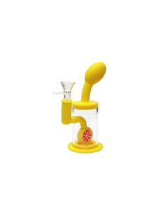 Comprar BONG SILICONA Y CRISTAL YELLOW MELLOW