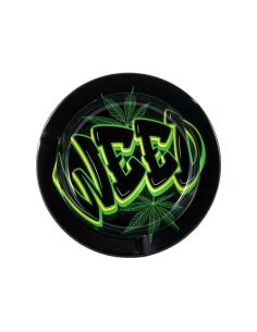 Comprar CENICERO METAL NEGRO WEED