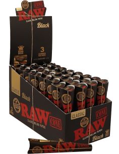 Comprar RAW BLACK 3 CONOS KS RAW PAPERS