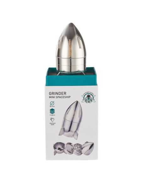 Comprar GRINDER 4 PARTES MINI SPACESHIP PLATA CHAMP-HIGH