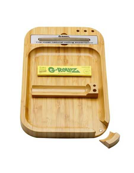 Comprar BANDEJA DE LIAR DE BAMBOO 28X17CM G-ROLLZ