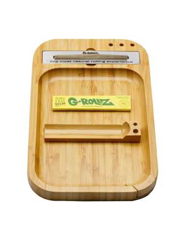 Comprar BANDEJA DE LIAR DE BAMBOO 28X17CM G-ROLLZ