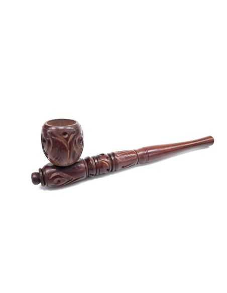 Comprar PIPA MADERA TALLADA 20 CM