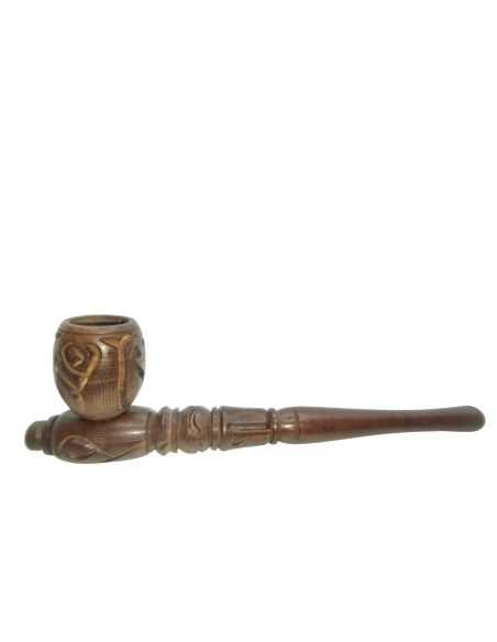 Comprar PIPA MADERA TALLADA 20 CM