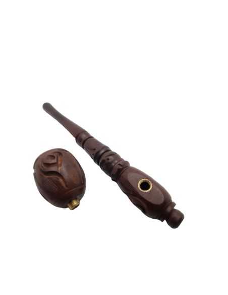 Comprar PIPA MADERA TALLADA 20 CM