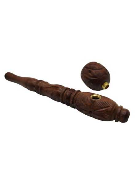 Comprar PIPA MADERA TALLADA 14.5 CM