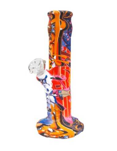 Comprar BONG DE SILICONA Y CRISTAL 26 CM