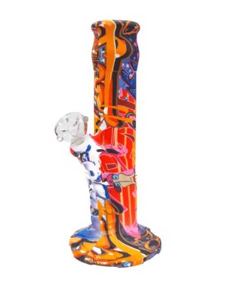 Comprar BONG DE SILICONA Y CRISTAL 26 CM