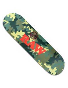Comprar RAW SKATE BOARD CAMO BLACK 8,5" RAW PAPERS