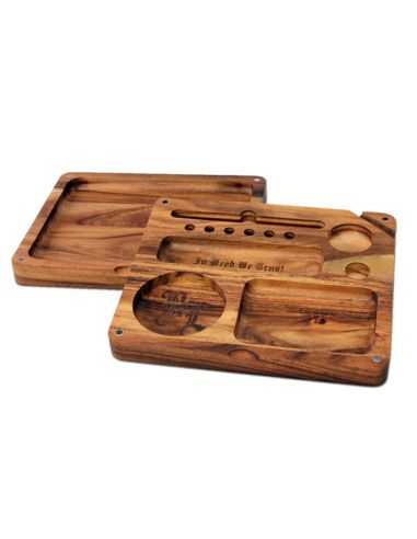 Comprar BANDEJA MADERA DE ACACIA 2 PATES 19X16CM