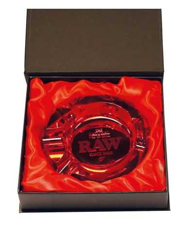 CENICERO DE CRISTAL RAW RUBY