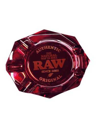CENICERO DE CRISTAL RAW RUBY