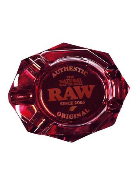 CENICERO DE CRISTAL RAW RUBY