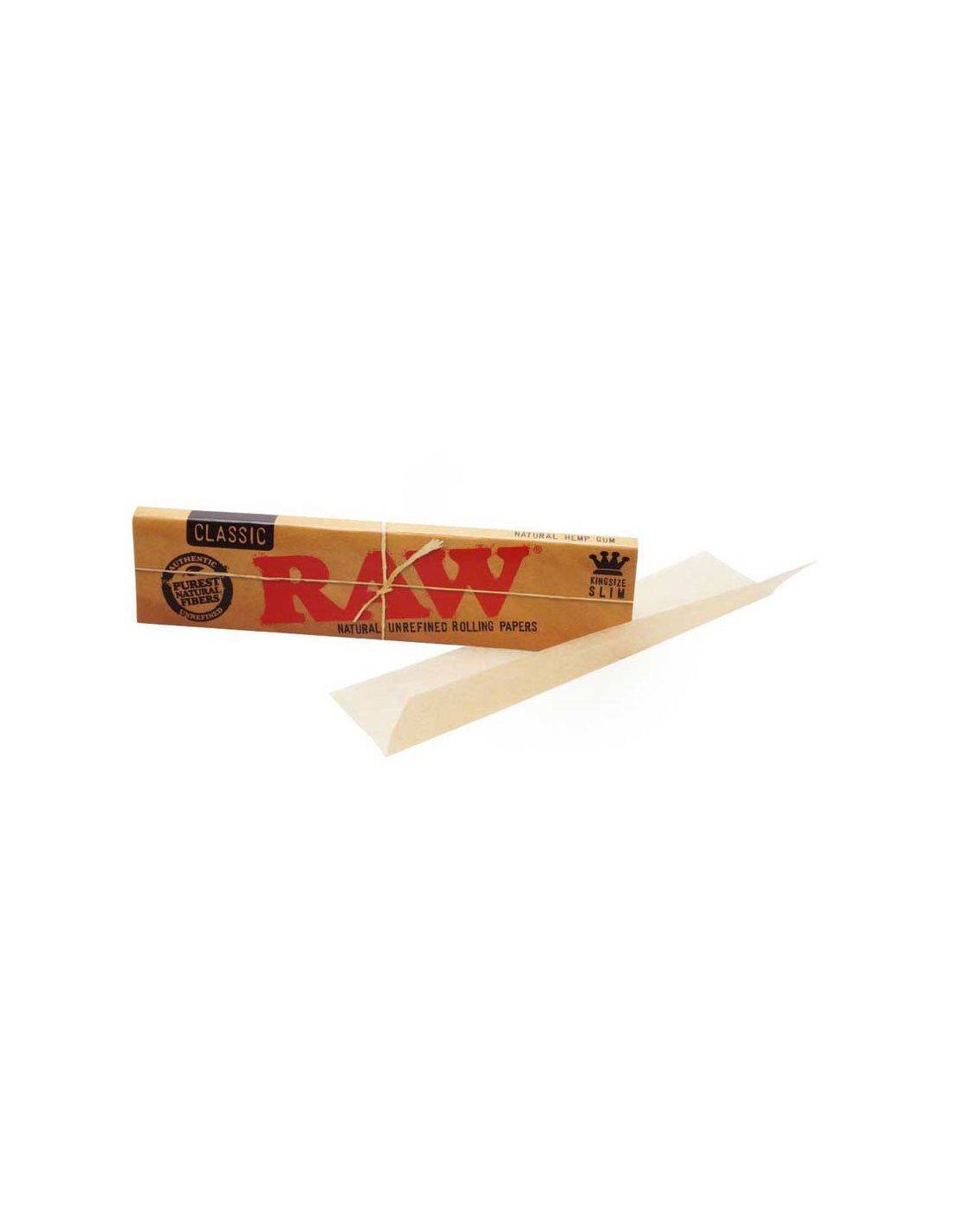 Papel Raw Classic King Size Slim  Papel Raw natural en tamaño grande