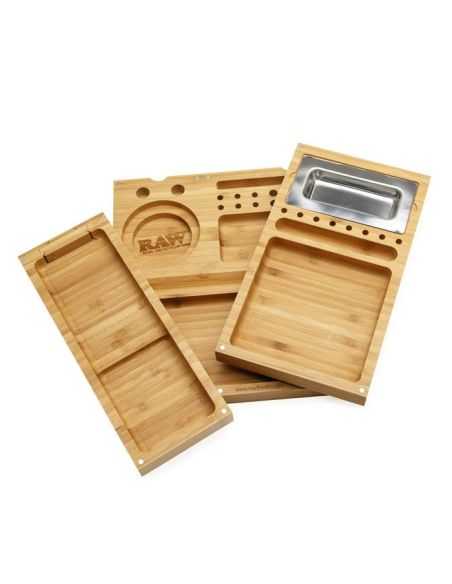 Comprar BANDEJA BAMBU RAW TRIPLE FLIP RAW PAPERS