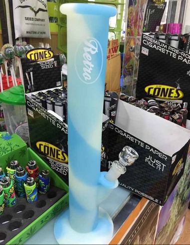 Comprar BONG RETRO SILICONA FLUORESCENTE