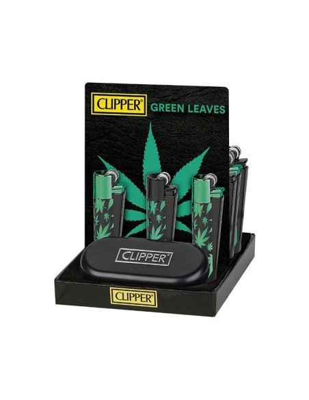 METAL CLIPPER GREEN LEAVES CLIPPER