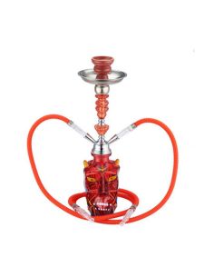 Comprar CACHIMBA DEMONIO ROJO 2 SALIDAS 45CM