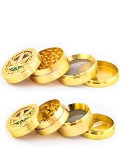 Comprar GOLD GRINDER RASTA LEAF 4P