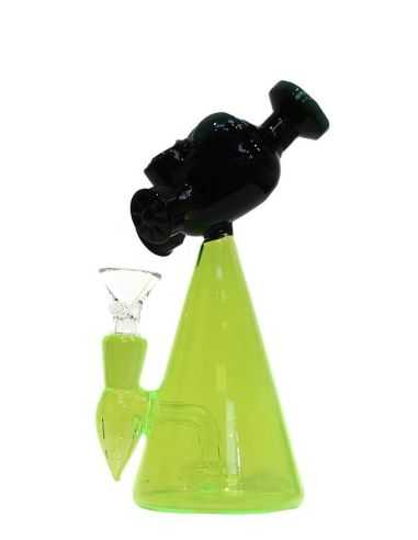 Comprar GREEN ALIEN MASK GLASS BONG 15CM