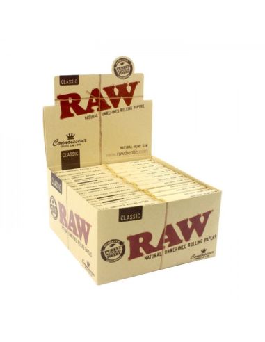 Comprar CAJA 24 RAW CONNOISSEUR - KING SIZE SLIM + FILTER TIPS RAW PAPERS