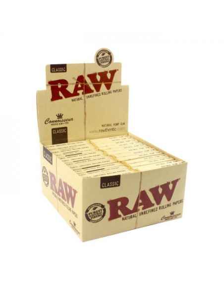 CAJA 24 RAW CONNOISSEUR - KING SIZE SLIM + FILTER TIPS RAW PAPERS
