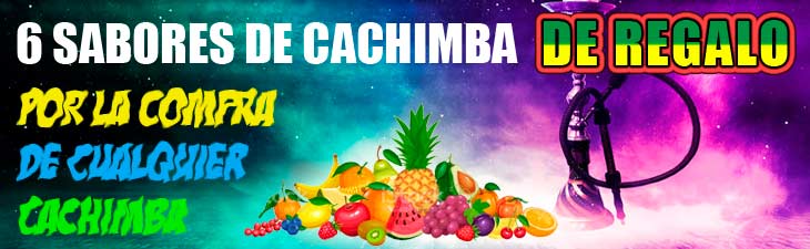 6 sabores de cachimba gratis con cualquier cachimba